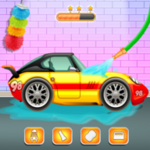 sports car wash &amp; spa salon android application logo